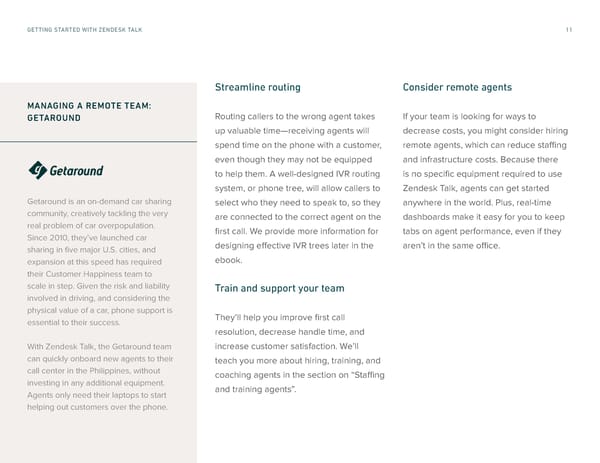 Getting Started with Zendesk Talk - Page 11