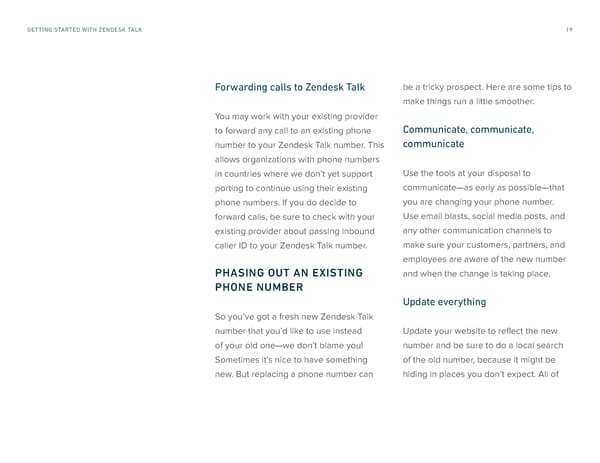 Getting Started with Zendesk Talk - Page 19