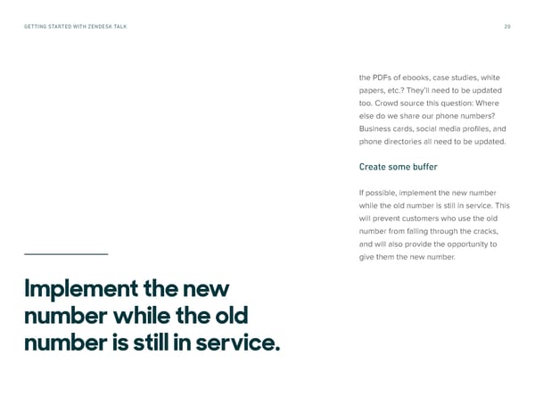 Getting Started with Zendesk Talk - Page 20