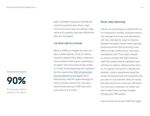 Getting Started with Zendesk Talk - Page 23