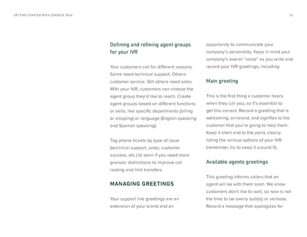 Getting Started with Zendesk Talk - Page 24
